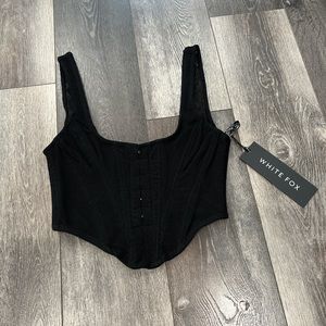 White Fox Bad Gal Bustier Top